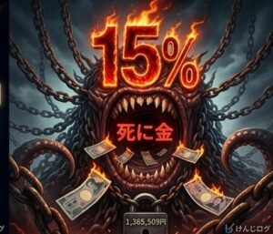 借金136万円に対し金利15%が奪い去る「死に金」の可視化。プロミス金利の恐怖